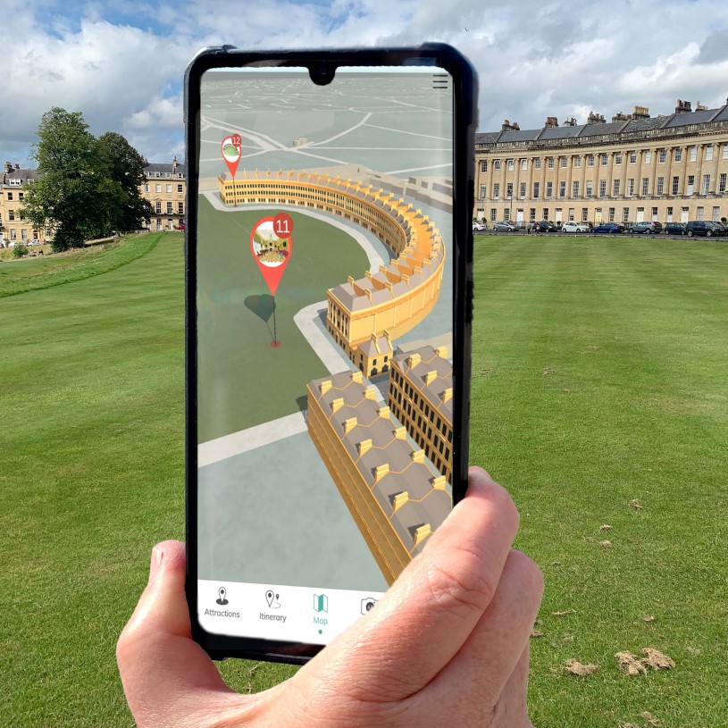 World Heritage Centre app on Royal Crescent